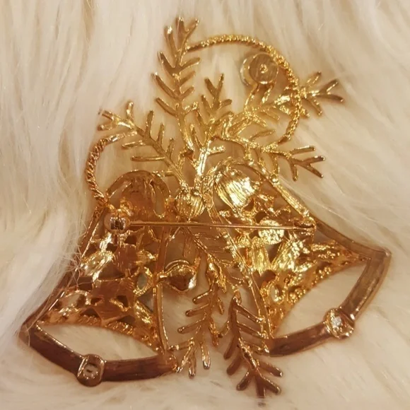 💜 GIGANTIC HOLIDAY‎ WREATH BROOCH - Picture 3 of 3